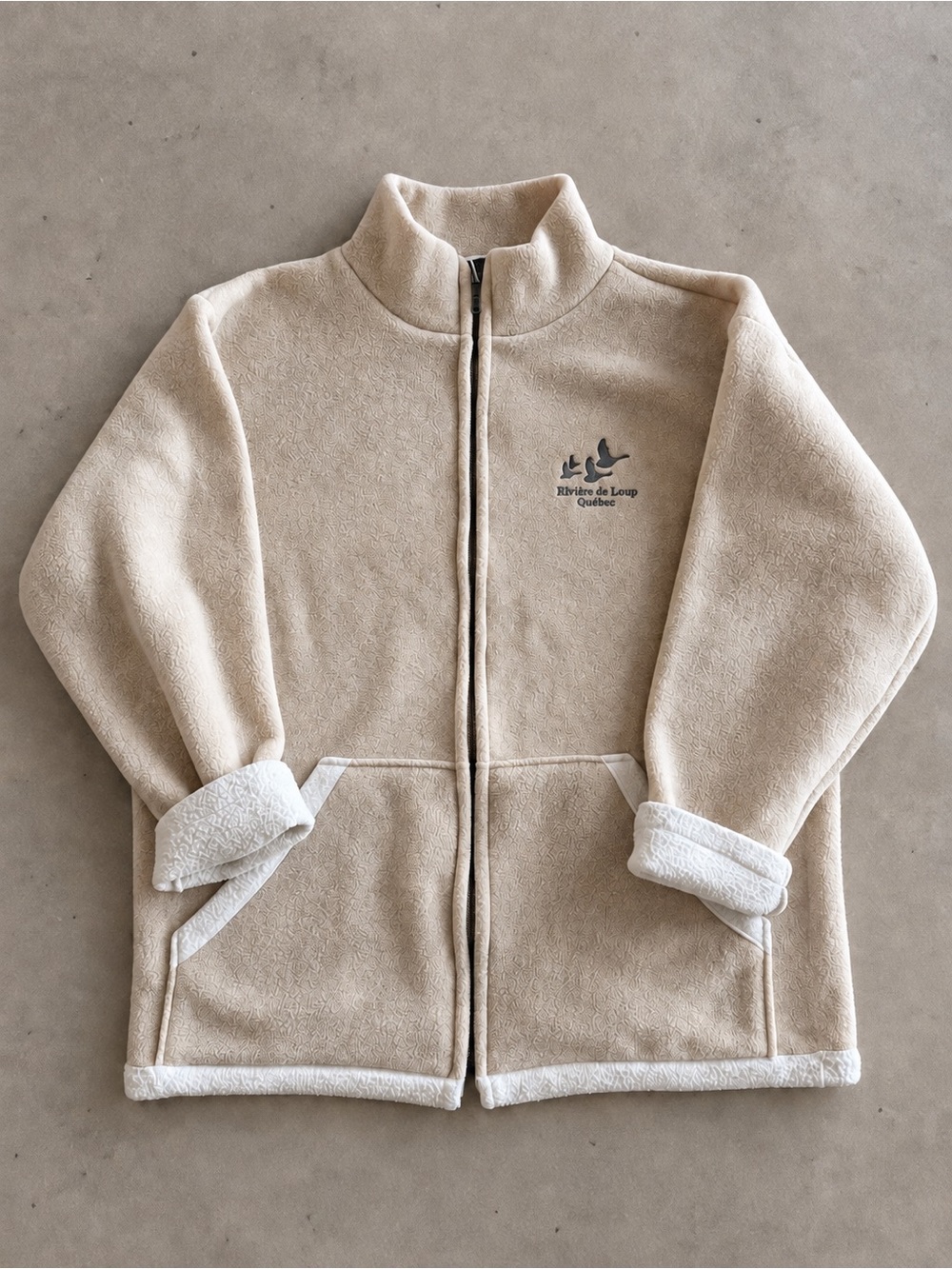 Vintage Heritage Rivière du Loup Adult Fleece Jacket XL Made in Canada 90s